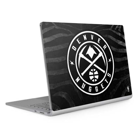 NBA Denver Nuggets Black Animal Print Surface Book 2 13.5in Skin